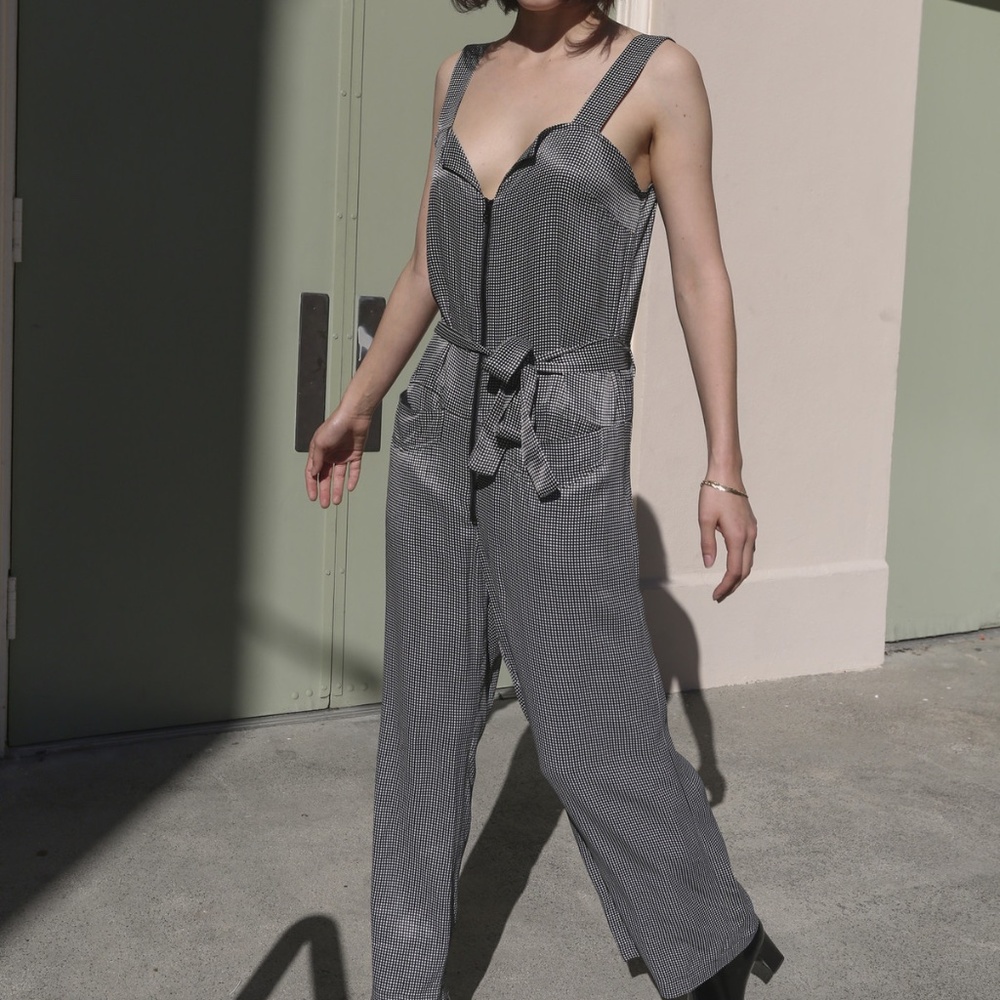 Rachel Comey black & white Bend jumpsuit